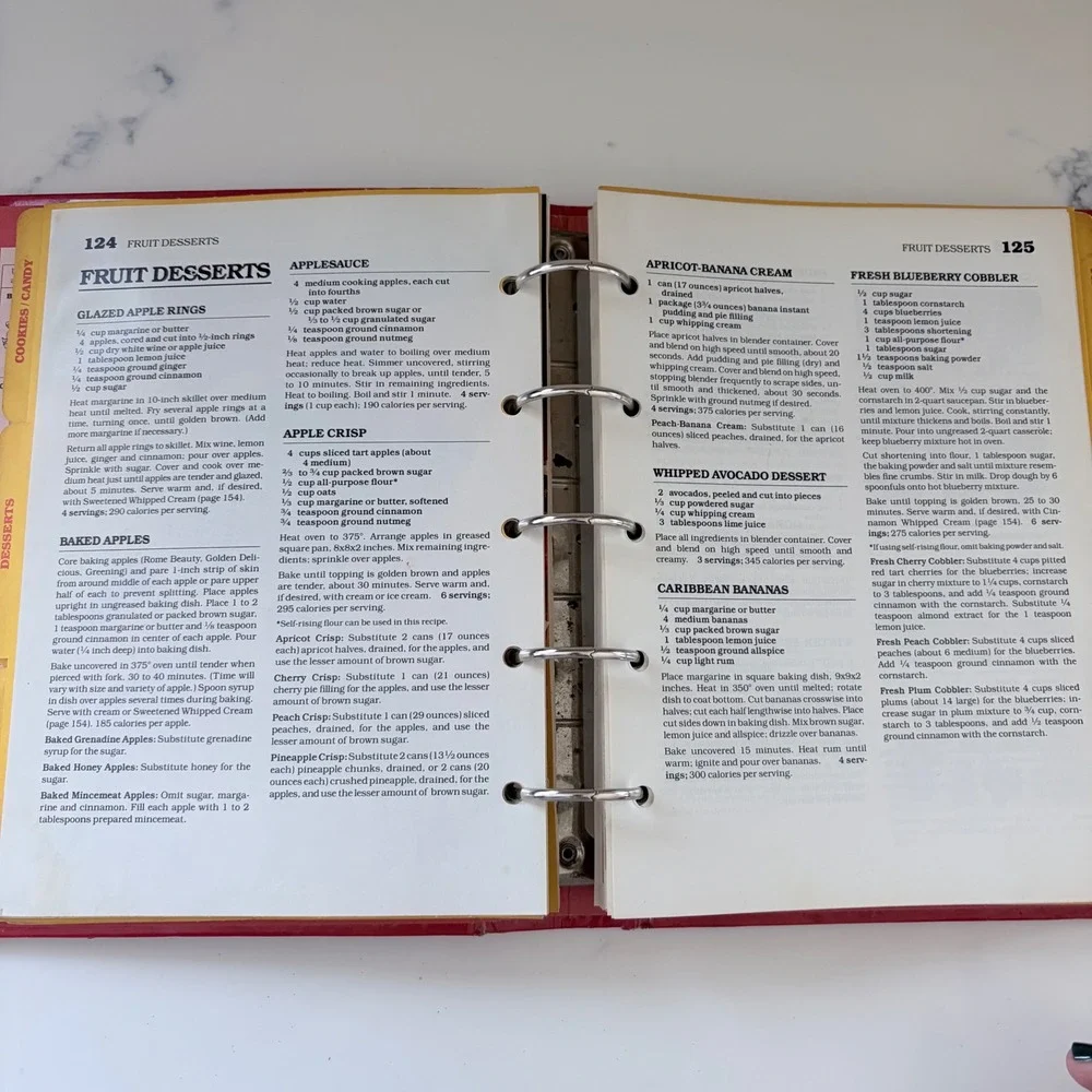 Vintage Betty Crocker Cookbook 1987 Red Ring Bound New and Revised Golden Press